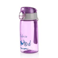 450 ml 16oz single wall small sports plastic water bottle for school